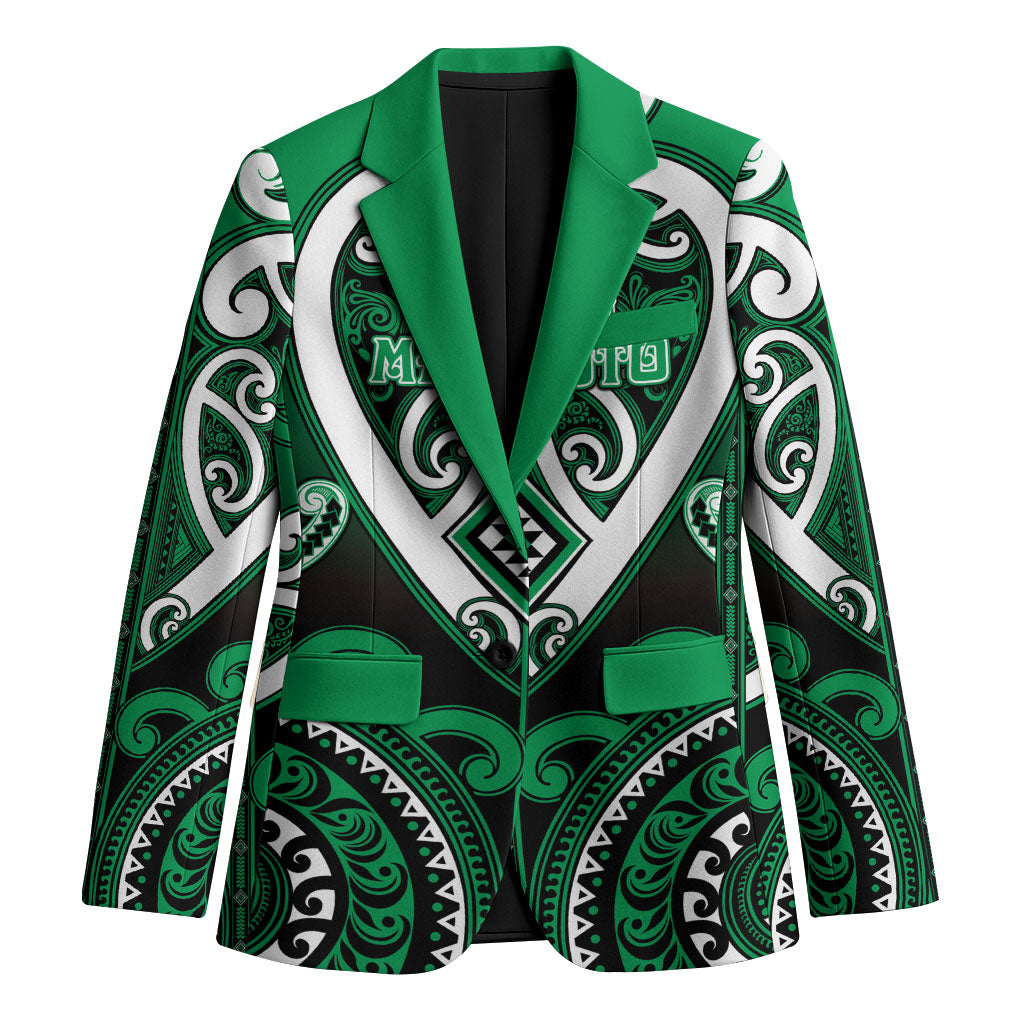 Custom Aotearoa Ngati Maniapoto Blazer Maori Tribal Pattern