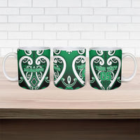 Custom Aotearoa Ngati Maniapoto Ceramic Mug Maori Tribal Pattern