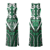 Custom Aotearoa Ngati Maniapoto Couples Matching Tank Maxi Dress and Hawaiian Shirt Maori Tribal Pattern