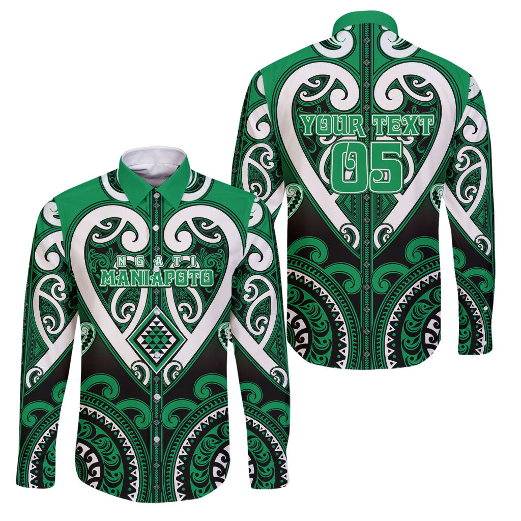 Custom Aotearoa Ngati Maniapoto Family Matching Off Shoulder Short Dress and Hawaiian Shirt Maori Tribal Pattern