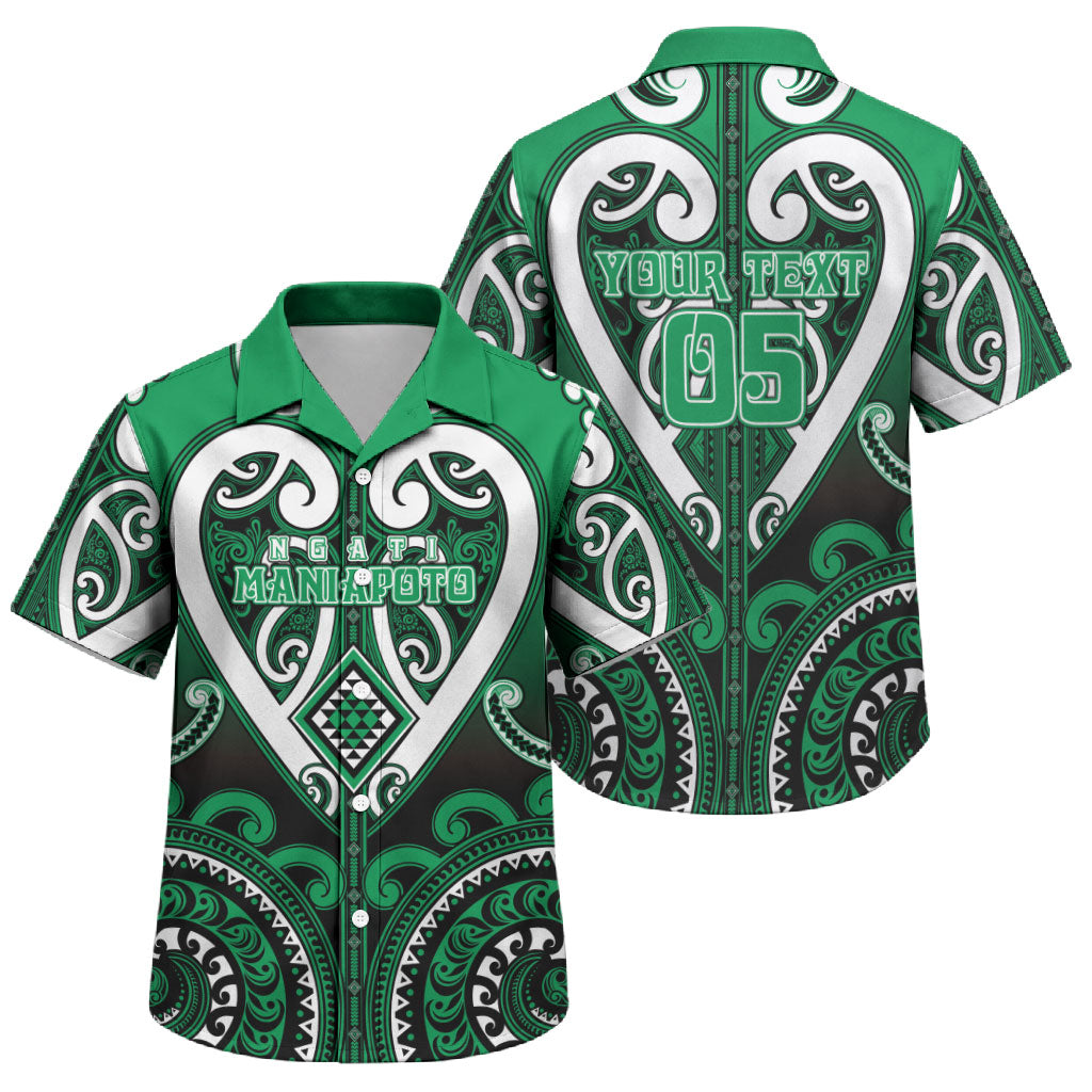 Custom Aotearoa Ngati Maniapoto Family Matching Tank Maxi Dress and Hawaiian Shirt Maori Tribal Pattern