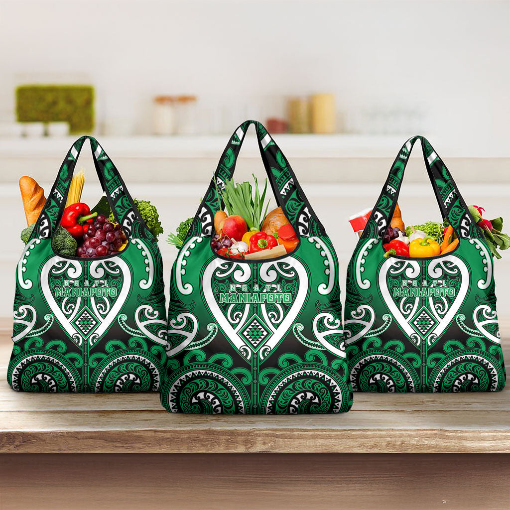 Aotearoa Ngati Maniapoto Grocery Bag Maori Tribal Pattern
