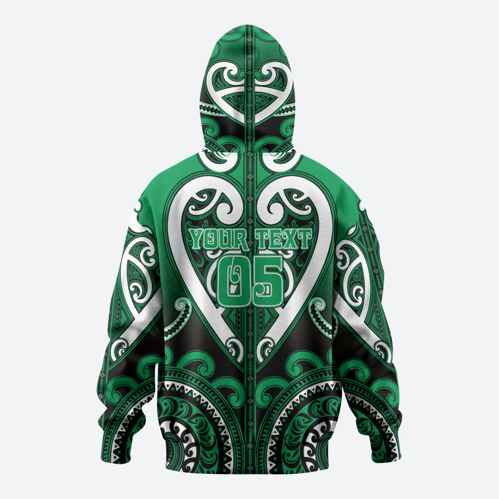 Custom Aotearoa Ngati Maniapoto Hoodie Maori Tribal Pattern