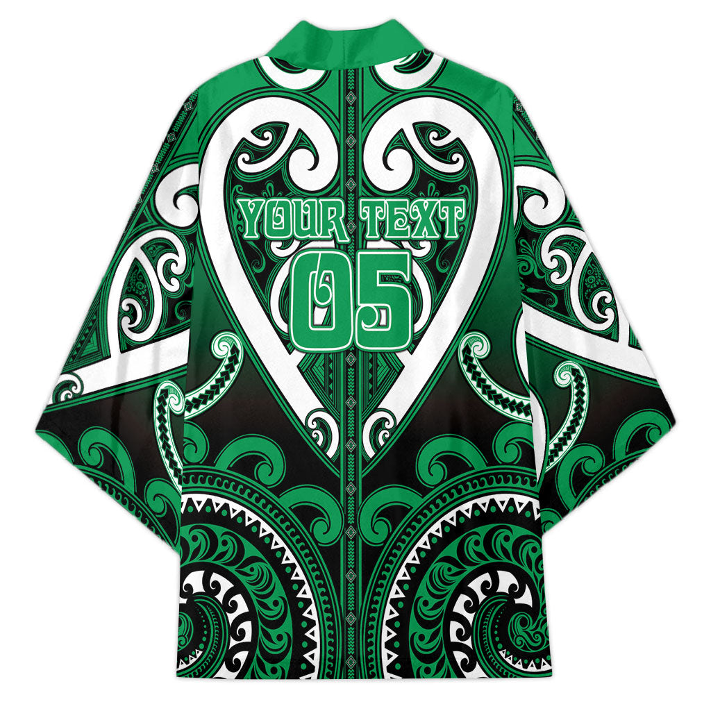 Custom Aotearoa Ngati Maniapoto Kimono Maori Tribal Pattern