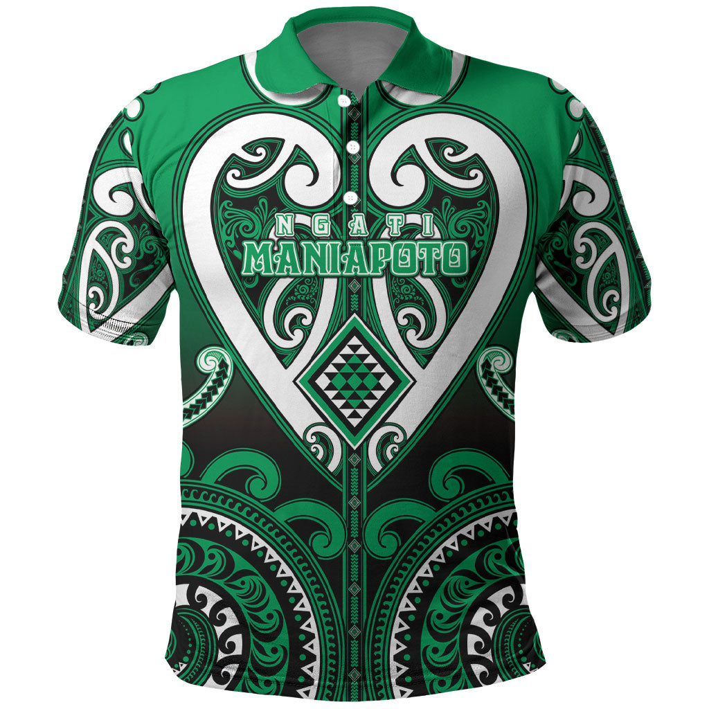 Custom Aotearoa Ngati Maniapoto Polo Shirt Maori Tribal Pattern