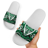 Aotearoa Ngati Maniapoto Slide Sandals Maori Tribal Pattern