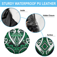 Aotearoa Ngati Maniapoto Spare Tire Cover Maori Tribal Pattern
