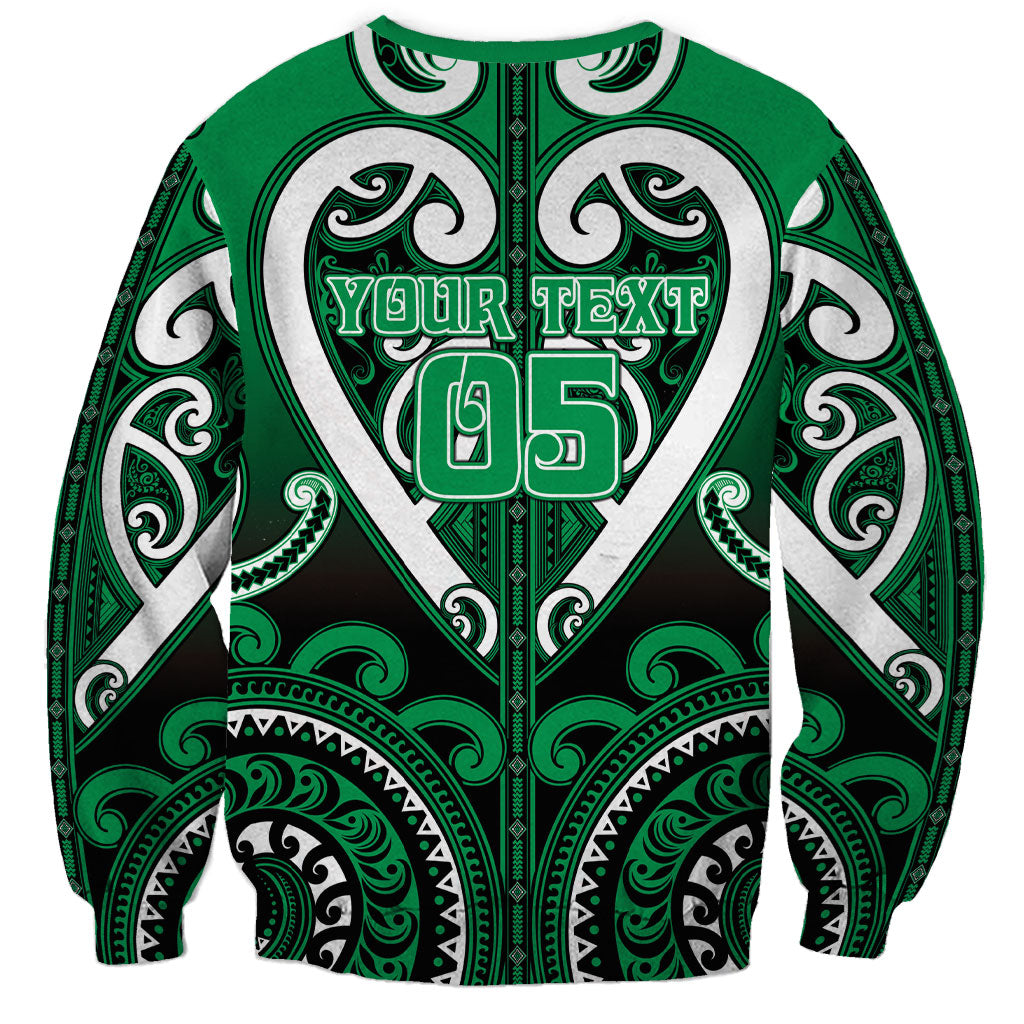 Custom Aotearoa Ngati Maniapoto Sweatshirt Maori Tribal Pattern