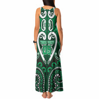 Custom Aotearoa Ngati Maniapoto Tank Maxi Dress Maori Tribal Pattern