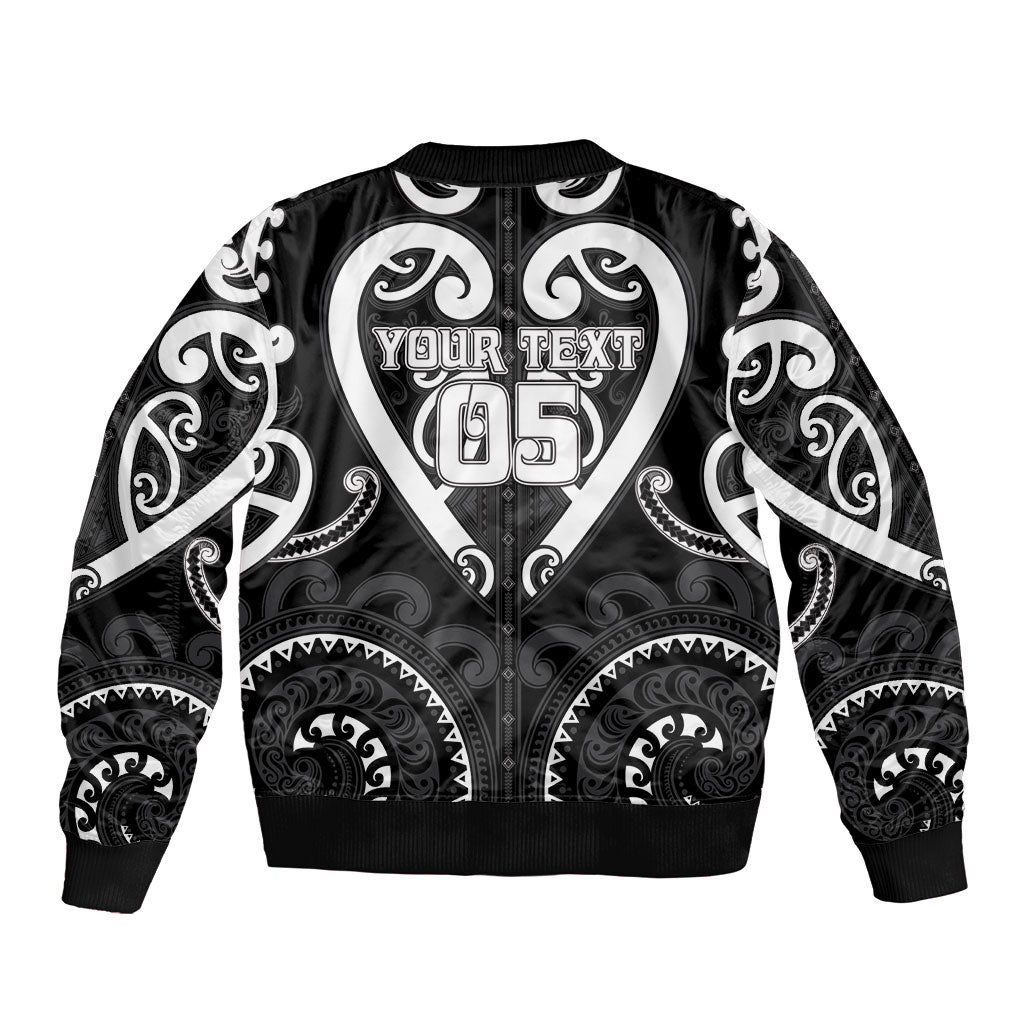 Custom Aotearoa Ngati Raukawa Bomber Jacket Maori Tribal Pattern