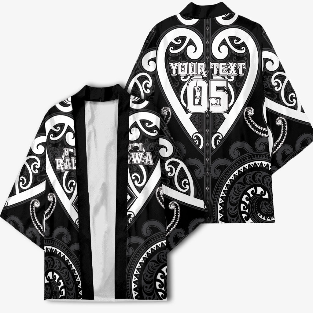 Custom Aotearoa Ngati Raukawa Kimono Maori Tribal Pattern