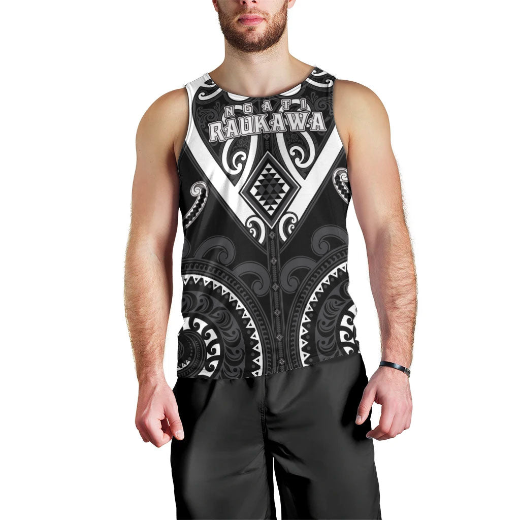 Custom Aotearoa Ngati Raukawa Men Tank Top Maori Tribal Pattern