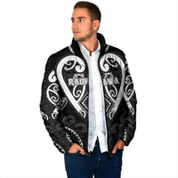 Custom Aotearoa Ngati Raukawa Padded Jacket Maori Tribal Pattern