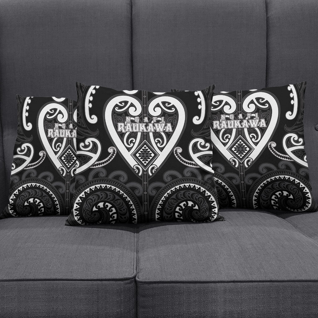 Aotearoa Ngati Raukawa Pillow Cover Maori Tribal Pattern
