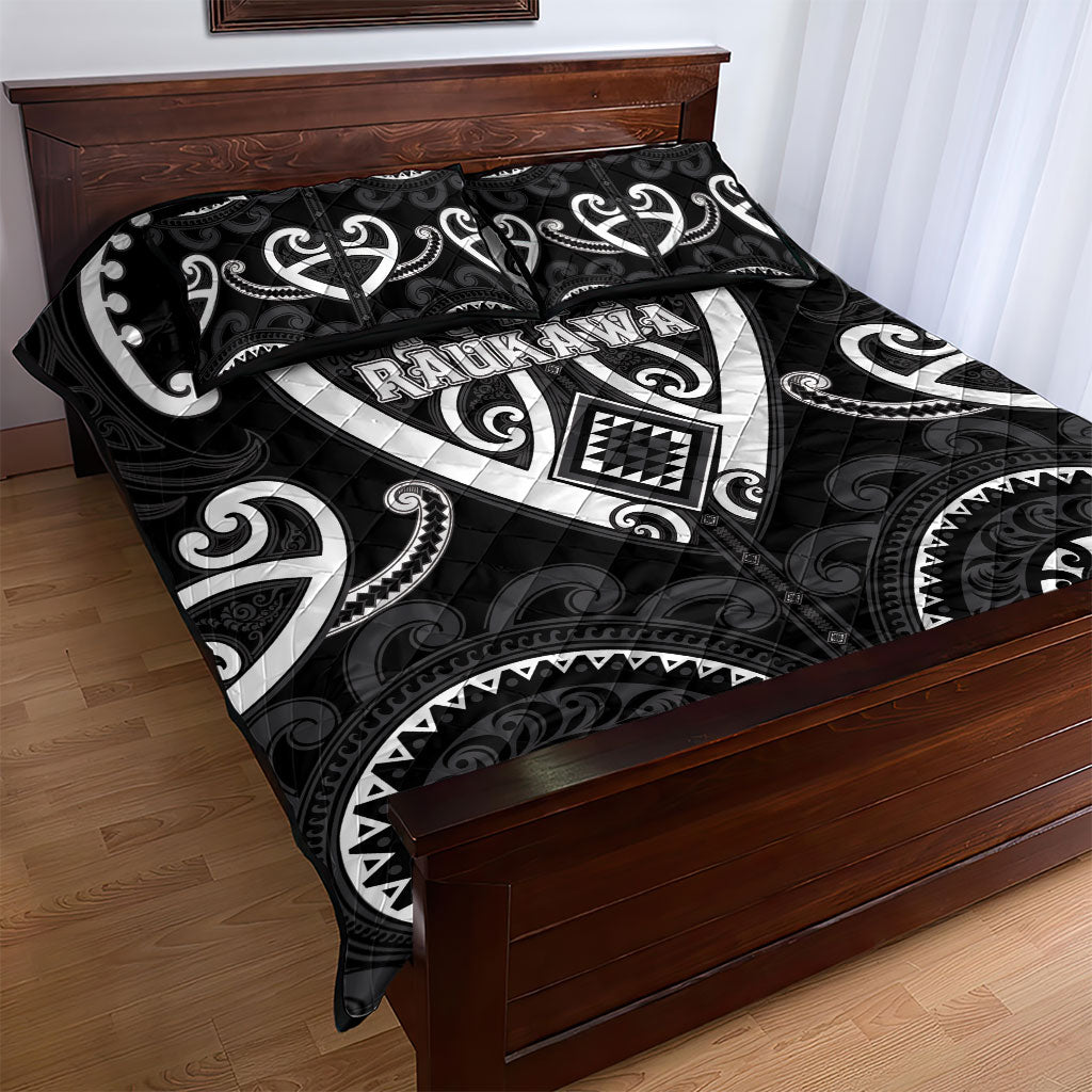 Aotearoa Ngati Raukawa Quilt Bed Set Maori Tribal Pattern