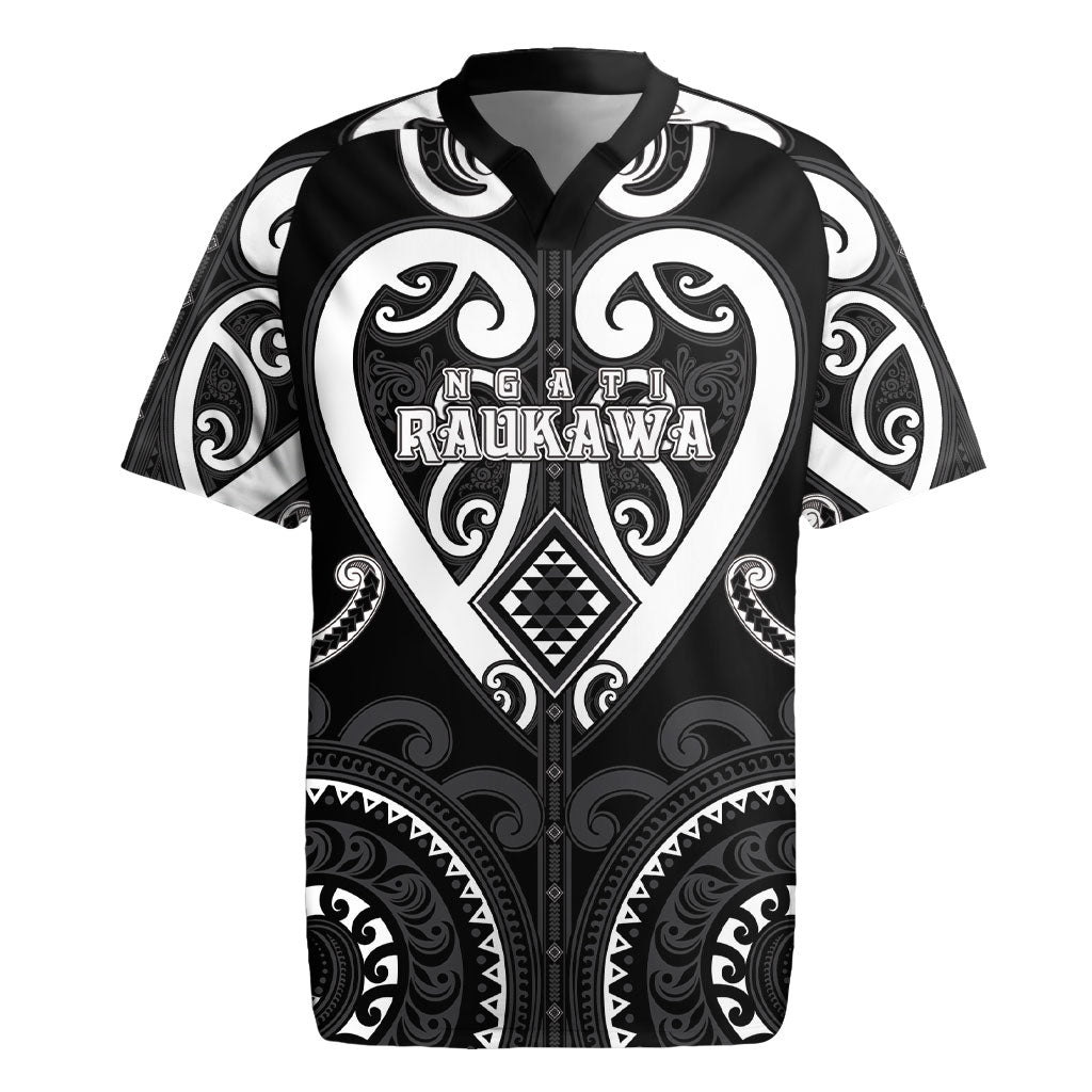 Custom Aotearoa Ngati Raukawa Rugby Jersey Maori Tribal Pattern