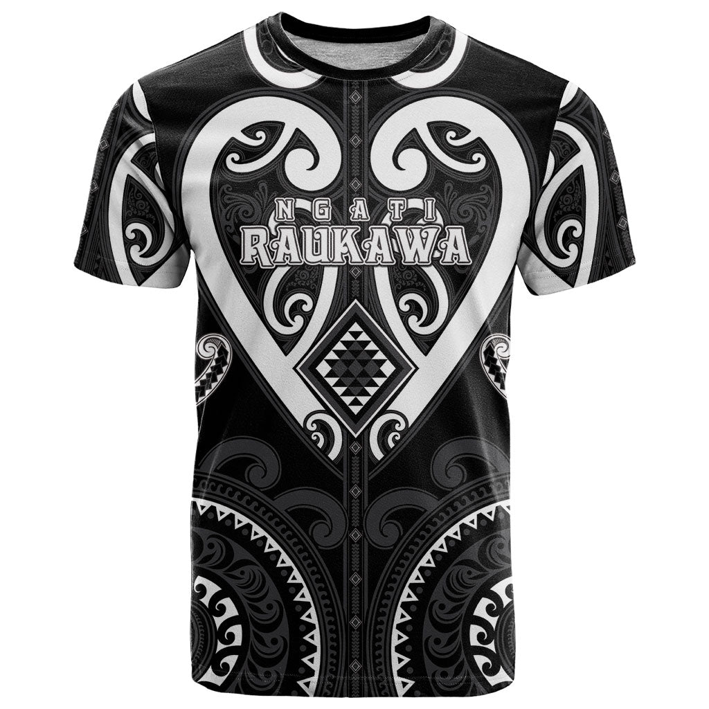 Custom Aotearoa Ngati Raukawa T Shirt Maori Tribal Pattern