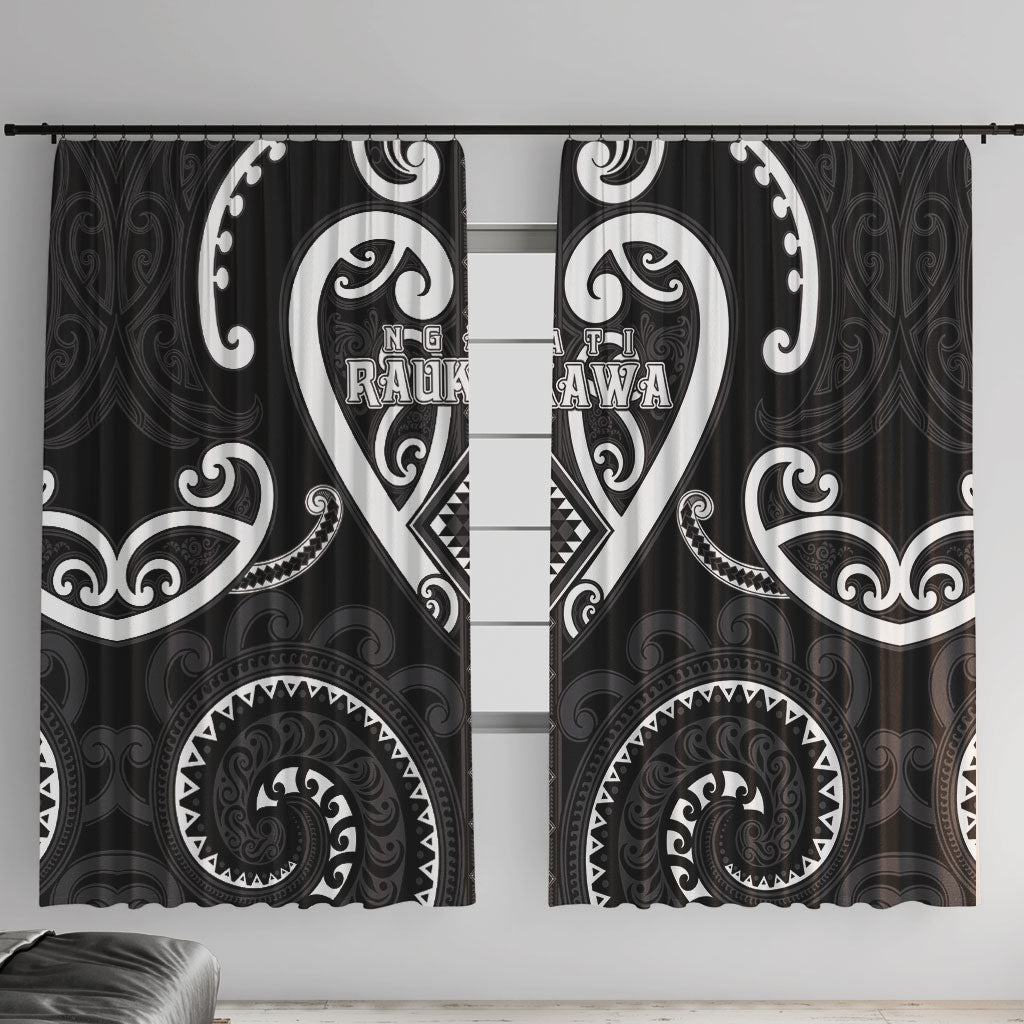 Aotearoa Ngati Raukawa Window Curtain Maori Tribal Pattern
