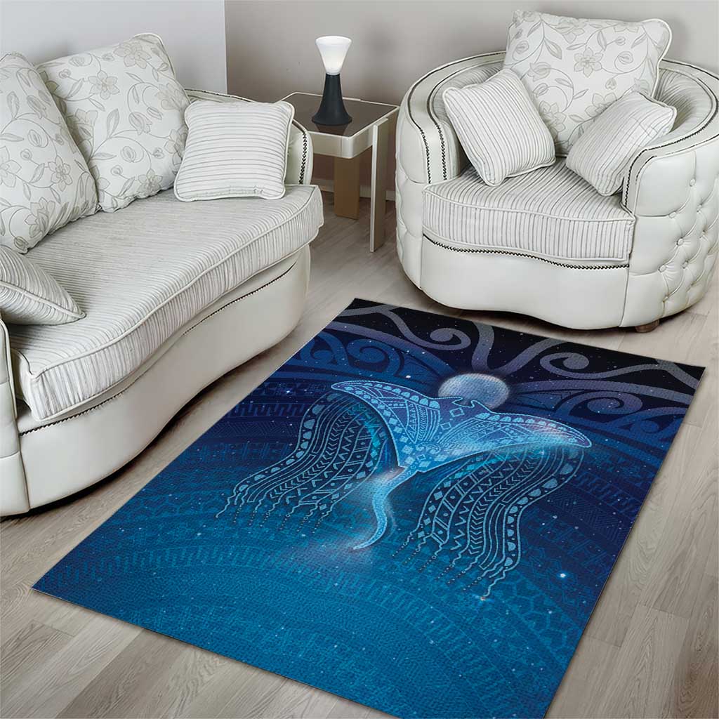 Polynesia Manta Ray Area Rug Let's The Sea Set You Free LT05 - Polynesian Pride