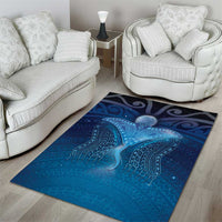 Polynesia Manta Ray Area Rug Let's The Sea Set You Free LT05 - Polynesian Pride