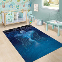 Polynesia Manta Ray Area Rug Let's The Sea Set You Free LT05 - Polynesian Pride