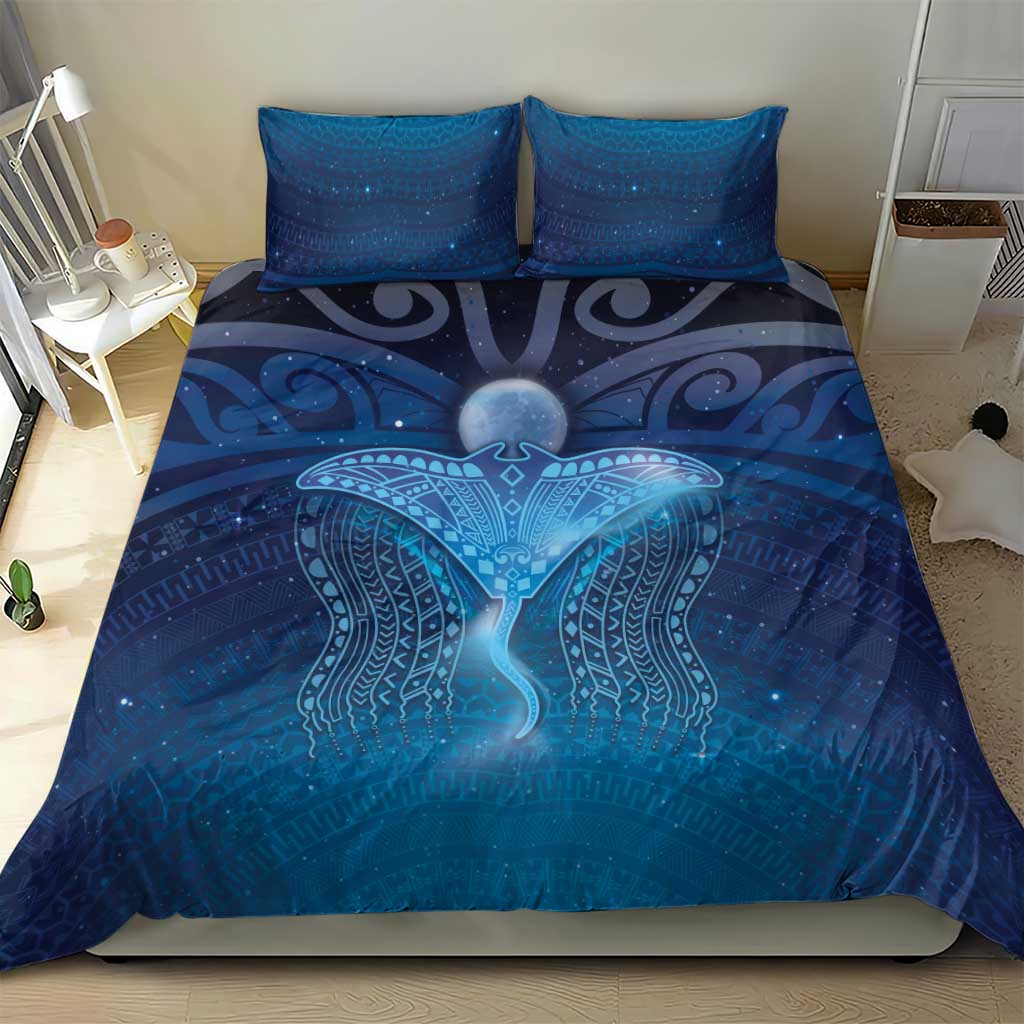 Polynesia Manta Ray Bedding Set Let's The Sea Set You Free - Polynesian Pride