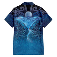Polynesia Manta Ray Family Matching Off Shoulder Maxi Dress and Hawaiian Shirt Let's The Sea Set You Free - Polynesian Pride