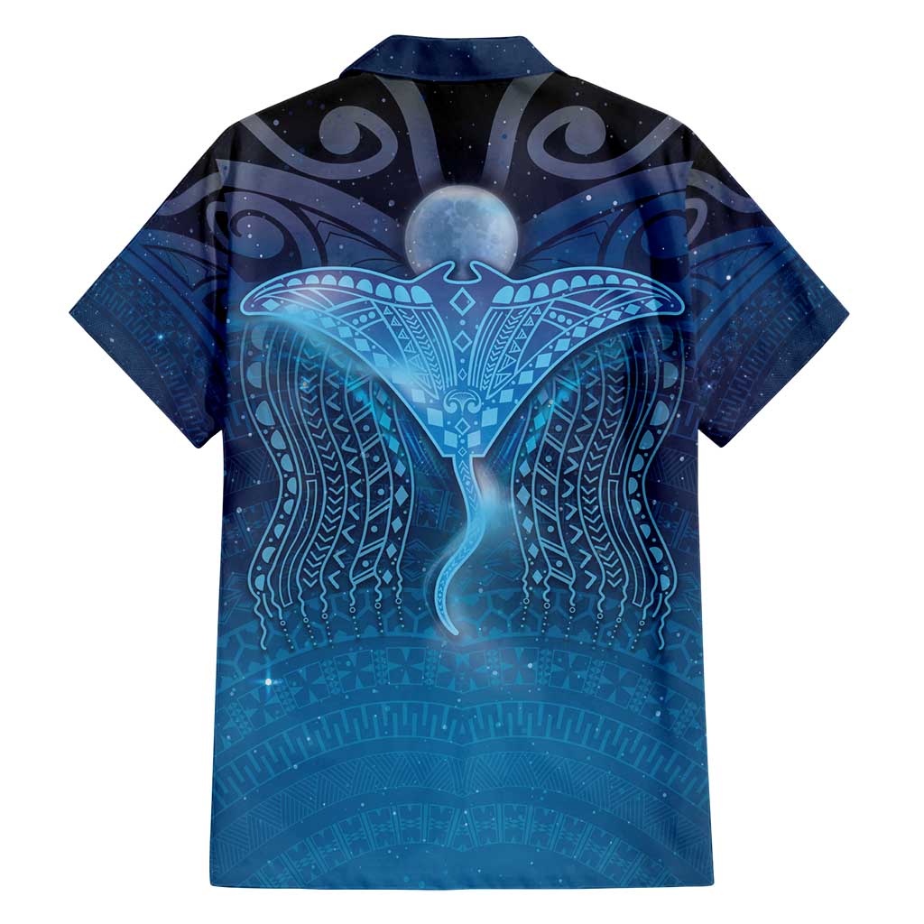 Polynesia Manta Ray Family Matching Puletasi and Hawaiian Shirt Let's The Sea Set You Free LT05 - Polynesian Pride