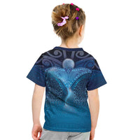 Polynesia Manta Ray Kid T Shirt Let's The Sea Set You Free - Polynesian Pride