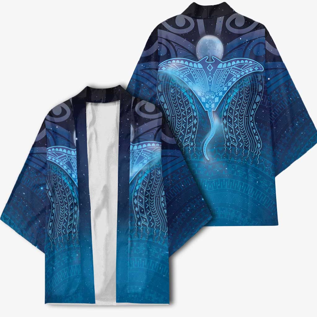 Polynesia Manta Ray Kimono Let's The Sea Set You Free LT05 - Polynesian Pride