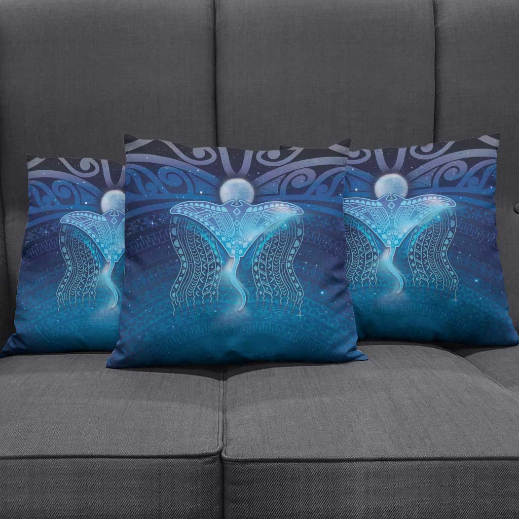Polynesia Manta Ray Pillow Cover Let's The Sea Set You Free - Polynesian Pride