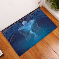 Polynesia Manta Ray Rubber Doormat Let's The Sea Set You Free - Polynesian Pride