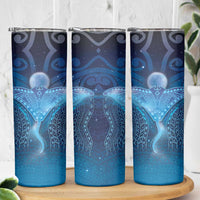 Polynesia Manta Ray Skinny Tumbler Let's The Sea Set You Free - Polynesian Pride