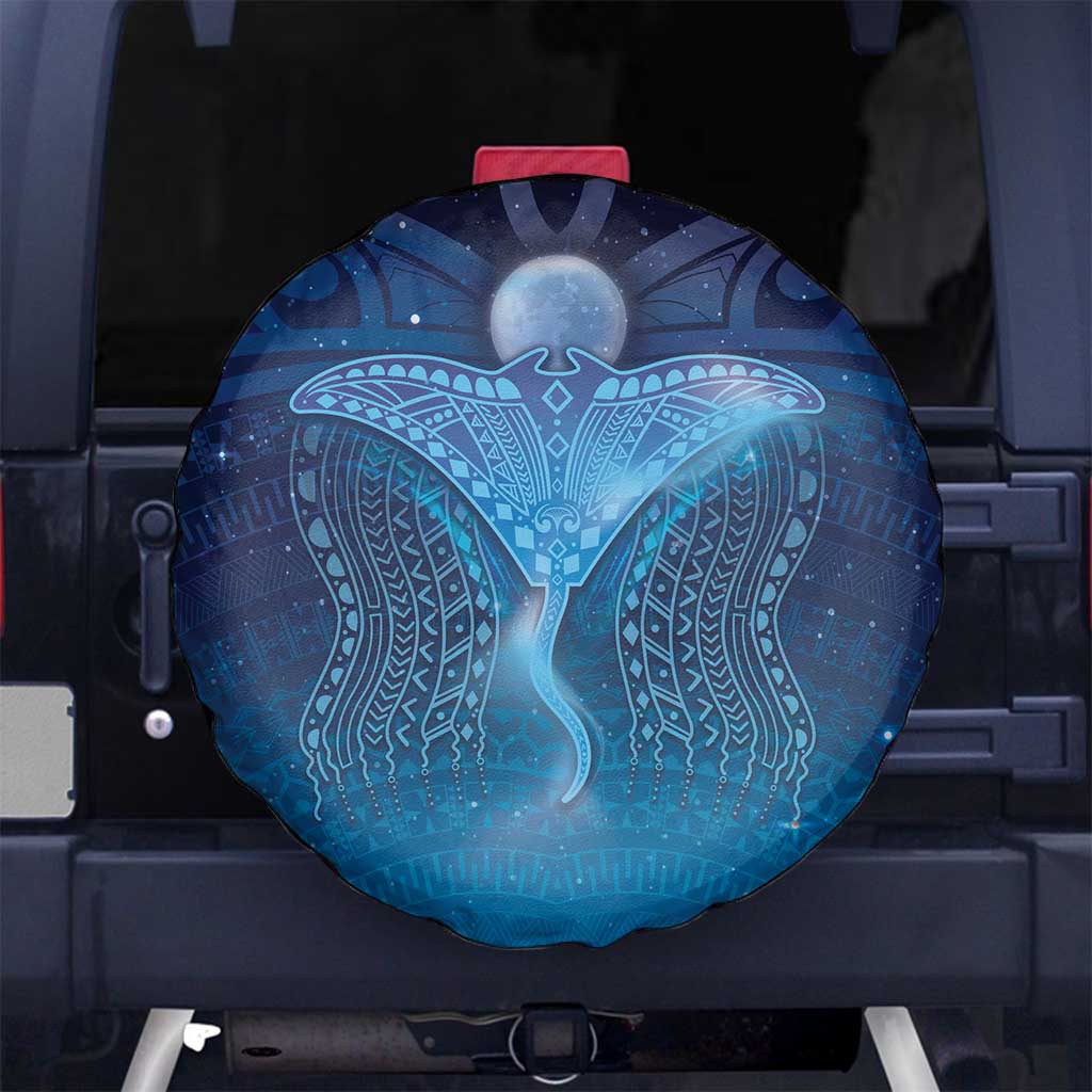 Polynesia Manta Ray Spare Tire Cover Let's The Sea Set You Free - Polynesian Pride