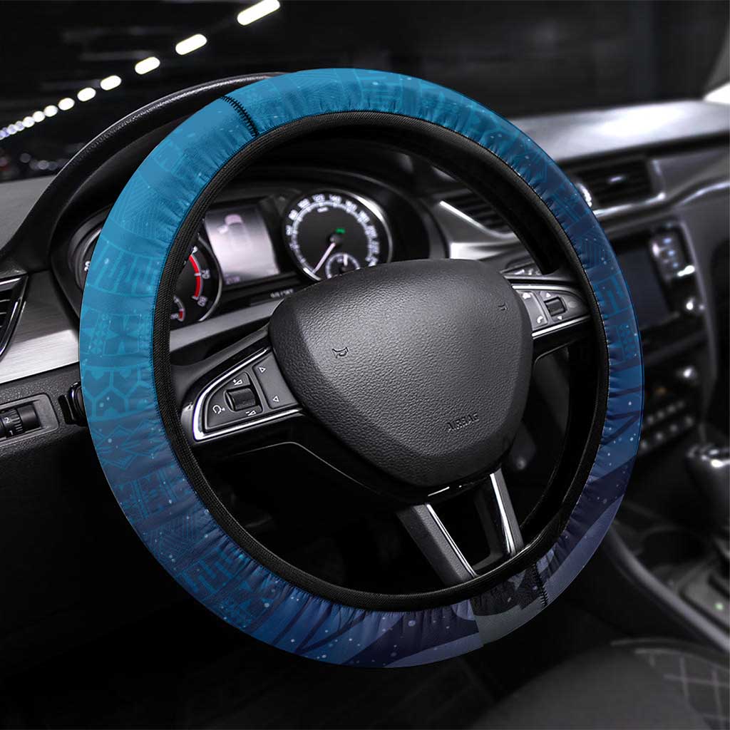 Polynesia Manta Ray Steering Wheel Cover Let's The Sea Set You Free - Polynesian Pride