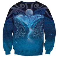 Polynesia Manta Ray Sweatshirt Let's The Sea Set You Free LT05 - Polynesian Pride