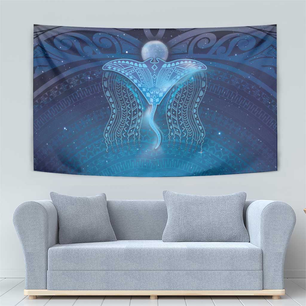 Polynesia Manta Ray Tapestry Let's The Sea Set You Free LT05 - Polynesian Pride