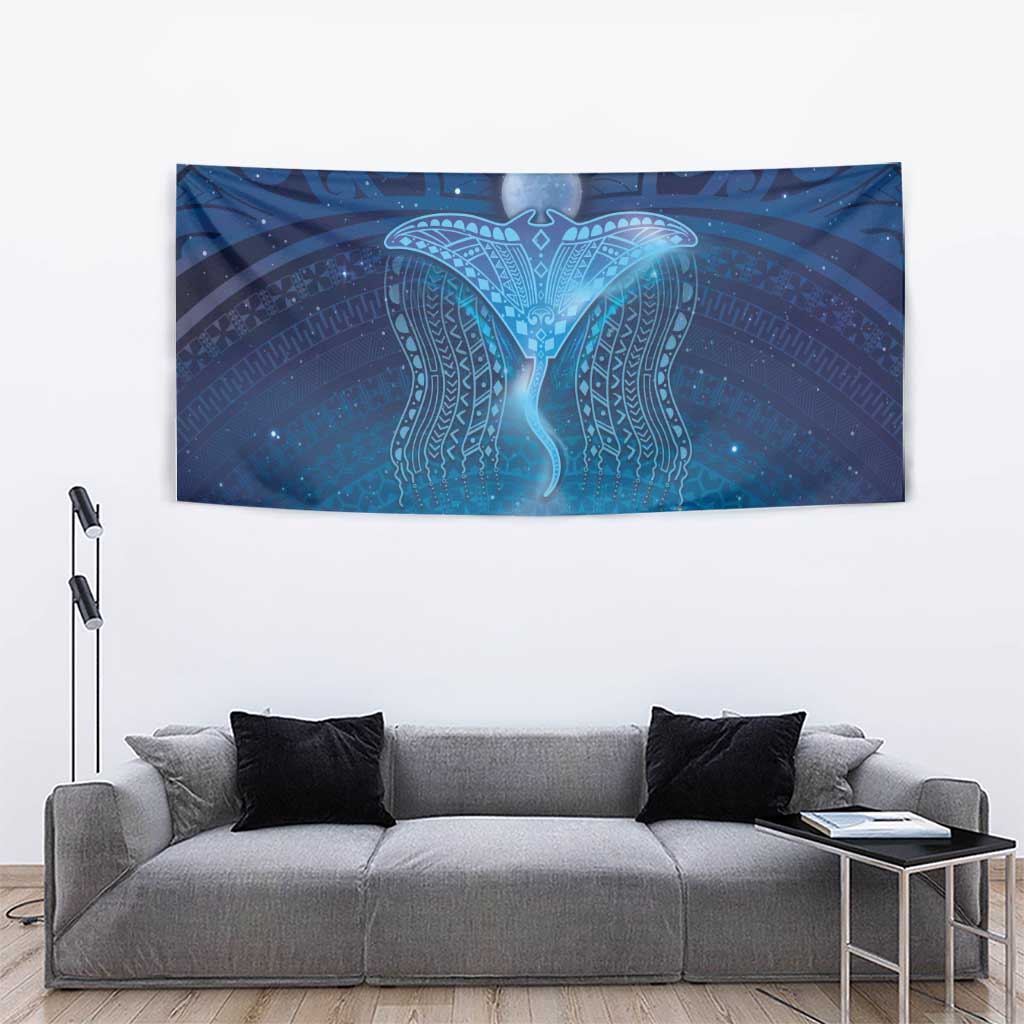 Polynesia Manta Ray Tapestry Let's The Sea Set You Free LT05 - Polynesian Pride