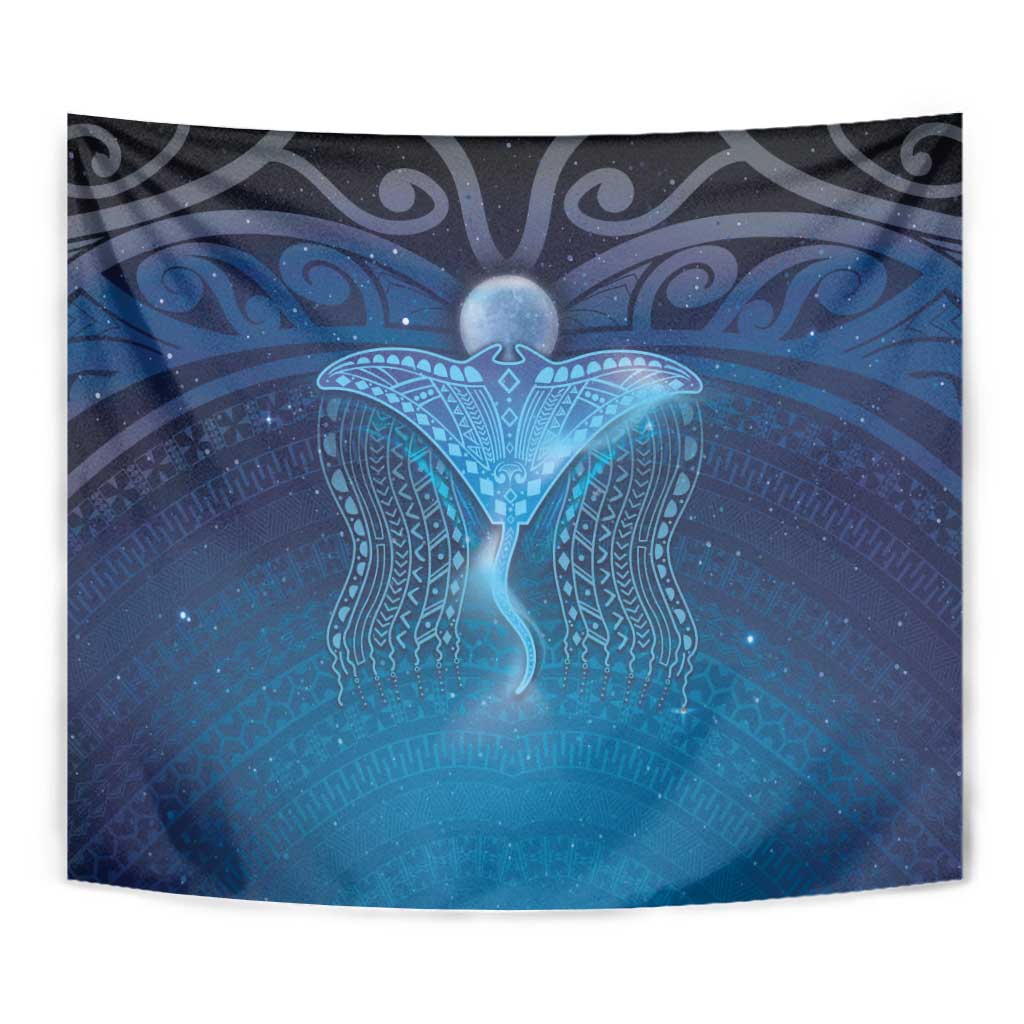 Polynesia Manta Ray Tapestry Let's The Sea Set You Free LT05 - Polynesian Pride