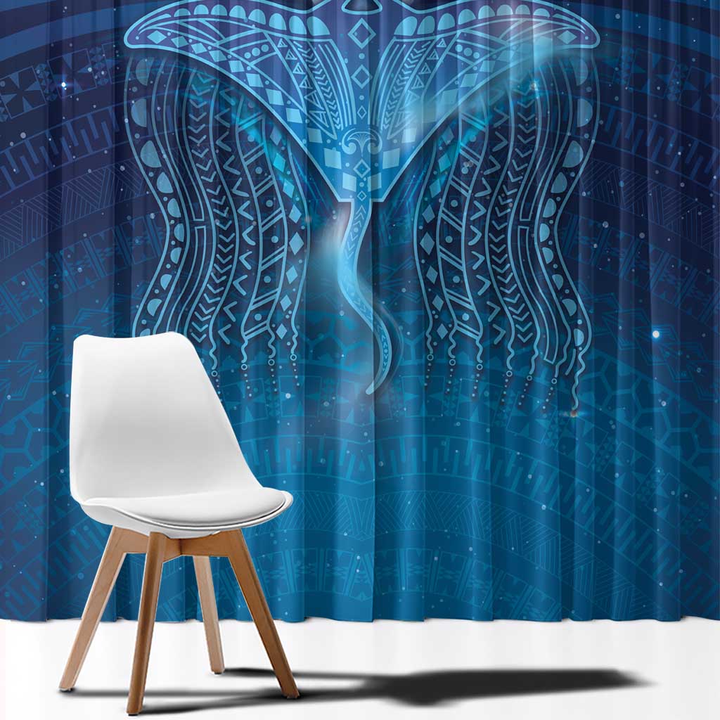 Polynesia Manta Ray Window Curtain Let's The Sea Set You Free LT05 - Polynesian Pride
