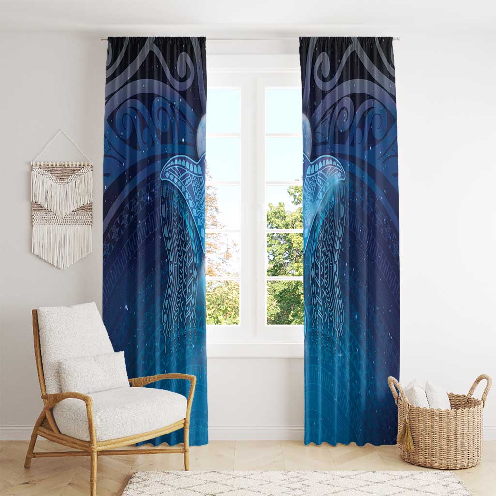 Polynesia Manta Ray Window Curtain Let's The Sea Set You Free LT05 - Polynesian Pride