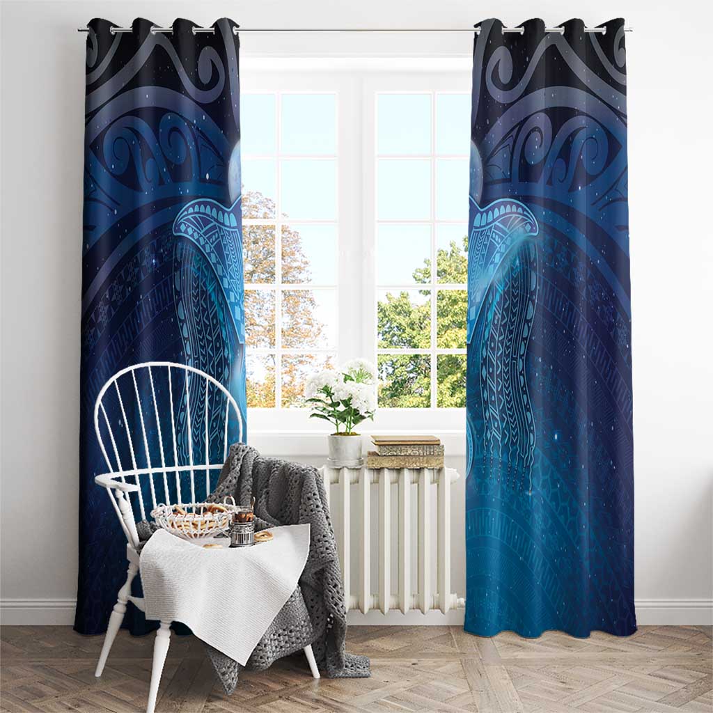 Polynesia Manta Ray Window Curtain Let's The Sea Set You Free LT05 - Polynesian Pride