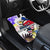 Filipino American History Month Car Mats The Eight-Rayed Sun Flags With Bald Eagle LT05 - Polynesian Pride