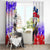 Filipino American History Month Window Curtain The Eight-Rayed Sun Flags With Bald Eagle LT05 - Polynesian Pride