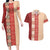 Papua New Guinea Couples Matching Long Sleeve Bodycon Dress and Hawaiian Shirt Oro Tapa Pattern