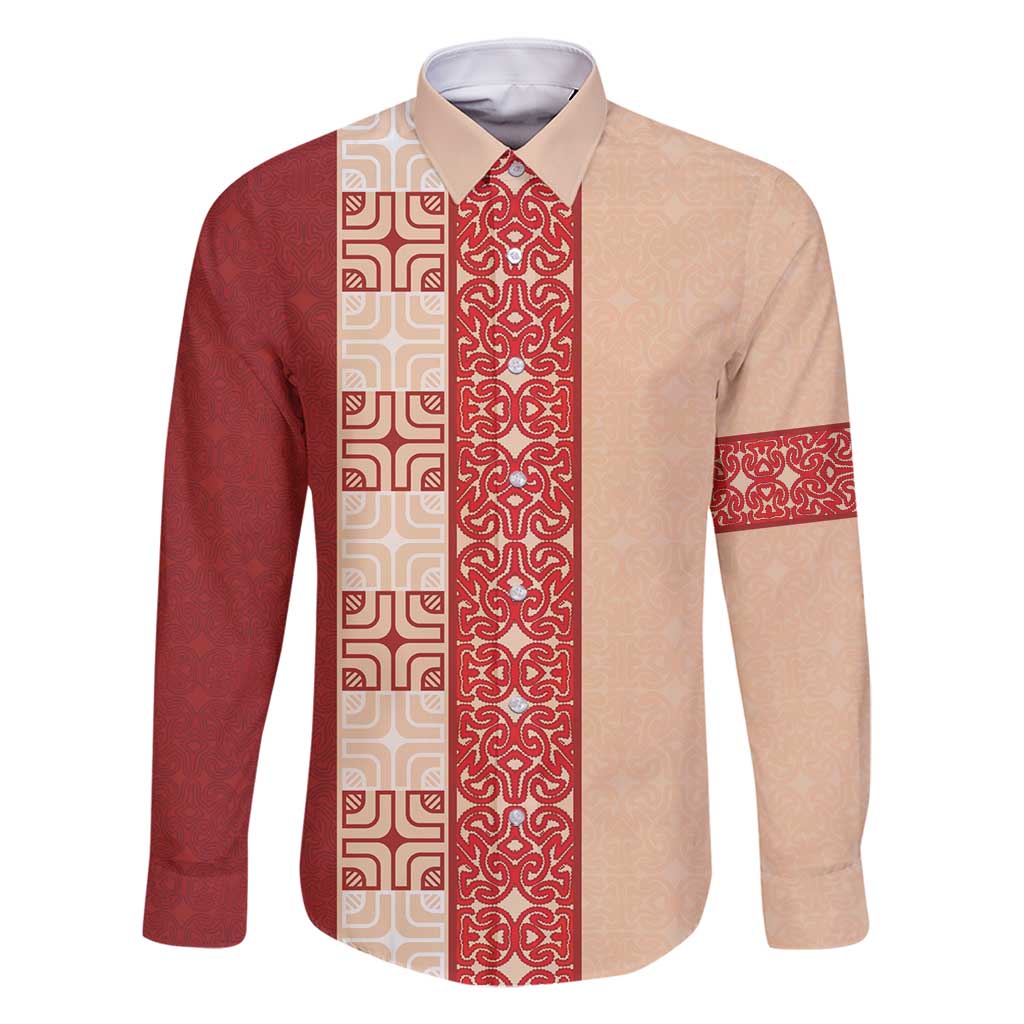 Papua New Guinea Family Matching Off Shoulder Short Dress and Hawaiian Shirt Oro Tapa Pattern