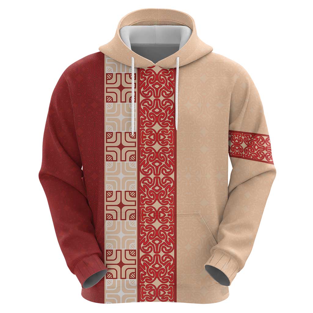 Papua New Guinea Hoodie Oro Tapa Pattern