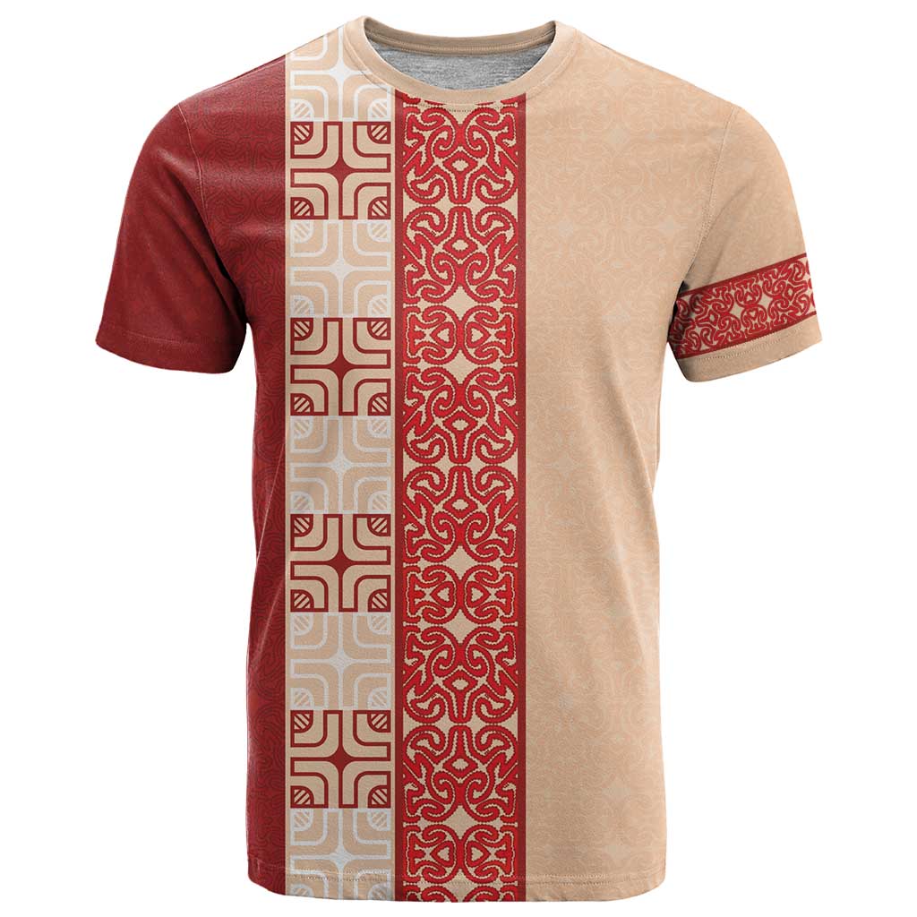 Papua New Guinea T Shirt Oro Tapa Pattern