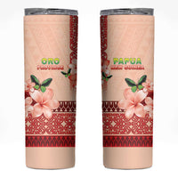 Papua New Guinea Oro Province Skinny Tumbler Oro Birdwing Butterfly LT05 Beige - Polynesian Pride