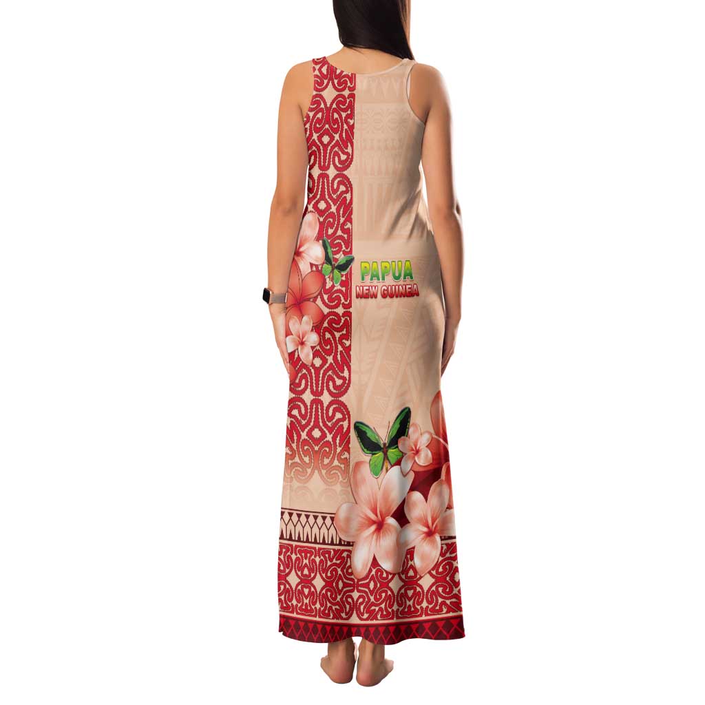 Papua New Guinea Oro Province Tank Maxi Dress Oro Birdwing Butterfly